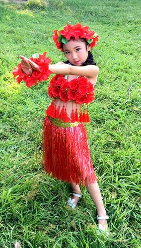 儿童加厚草裙5件套 幼儿园演出，节日狂欢