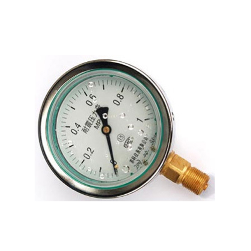 轴向真空耐震压力表