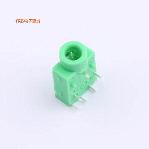 PJ-343 Green -[(全新插件三级耳机插座 W15.3xD9.8xH4.65 插件