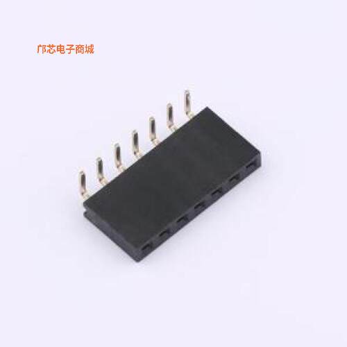 FG-PM2.54-1-07PW-H8.5 -[(全新原装排母2.54 1*7 塑高8.5 弯插