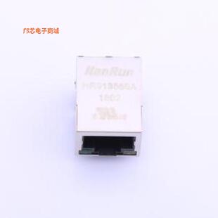 HR913550A -[(全新插件单口100M,90度直插,带LED,工业级