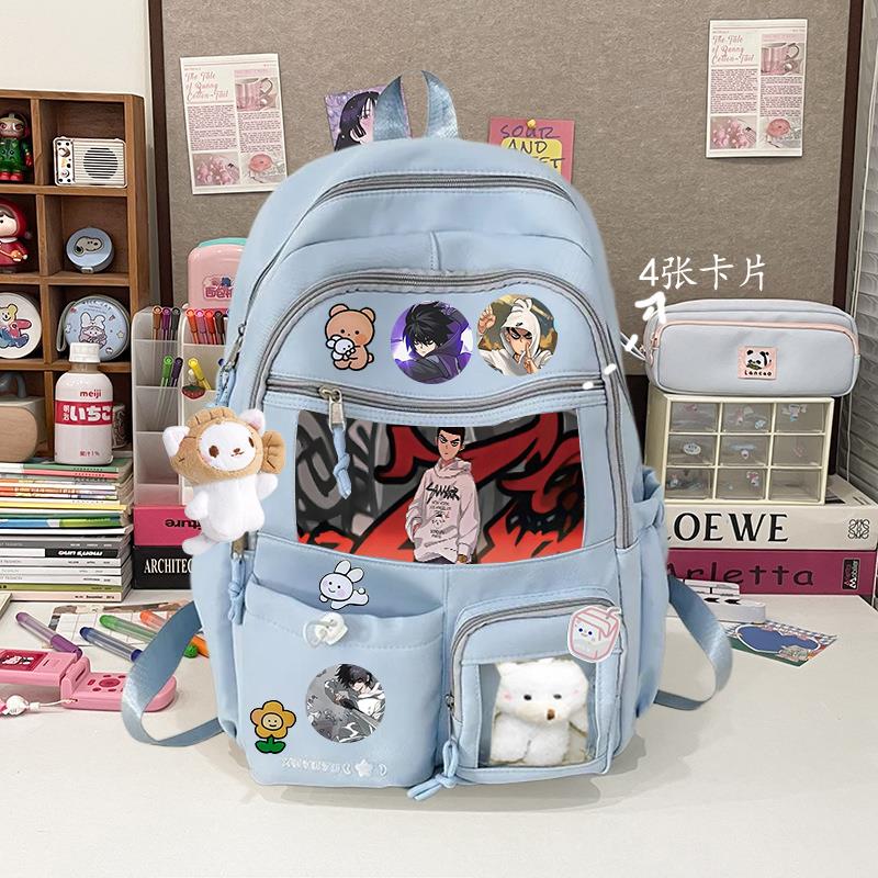 刺客伍六七书包小清新多功能耐脏大容量学生便携可爱卡通ins痛包