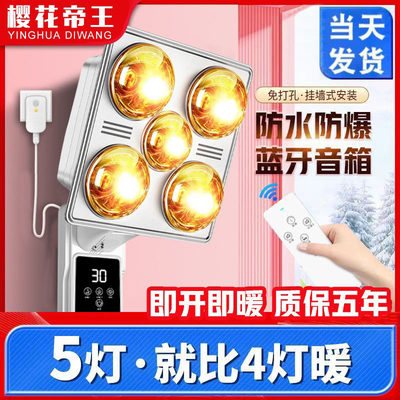 樱花帝王壁挂式浴霸灯泡取暖灯暖