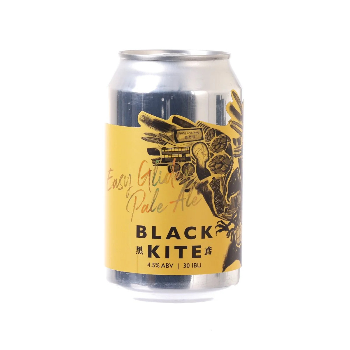 代购 香港制造 黑鸢滑翔黄金爱尔啤酒 Black Kite 330ML*6罐