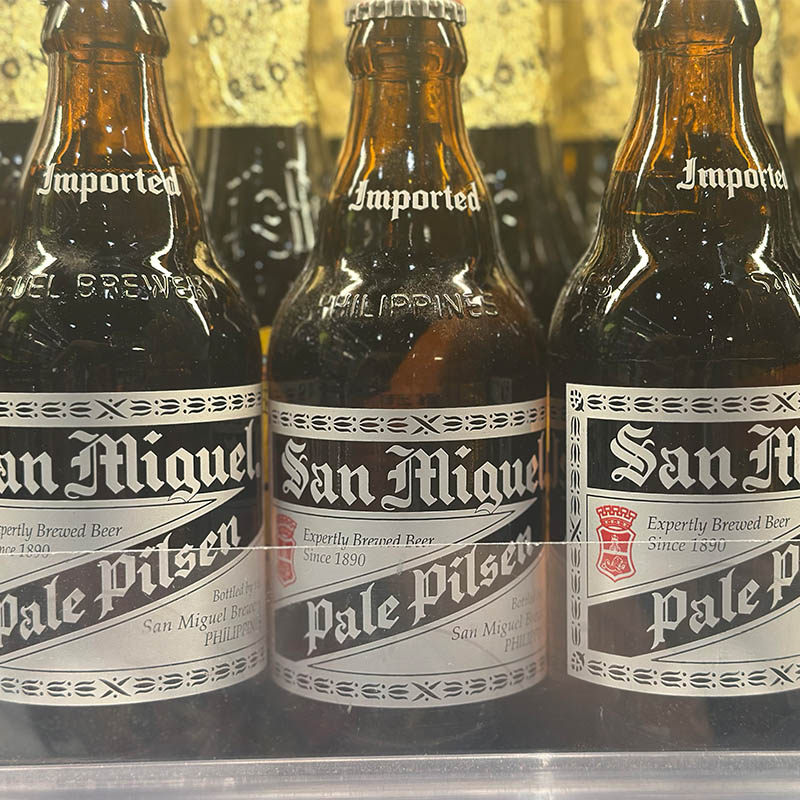 代购菲律宾进口 生力细樽装菲律宾啤酒酒瓶 320毫升 6瓶