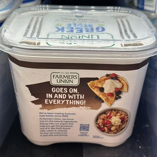 澳大利亚进口FARMERS UNION澳洲农协云呢拿味乳酪/香草味乳酪950g