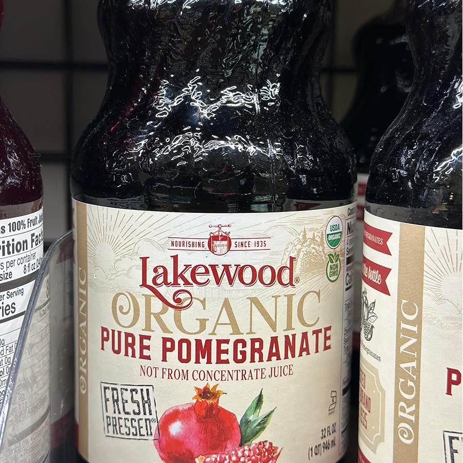 代购正品 美国进口 LAKEWOOD红莓汁 玻璃瓶装 946毫升