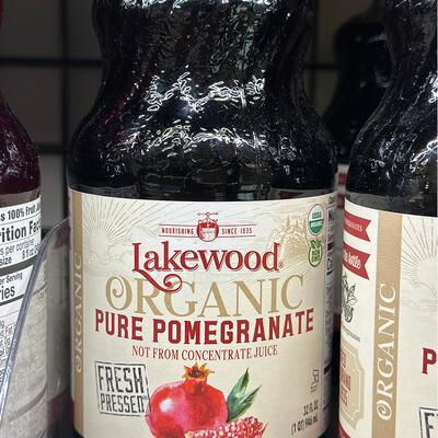 代购正品 美国进口 LAKEWOOD红莓汁 玻璃瓶装 946毫升