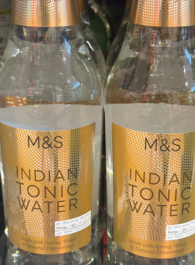 代购进口 M&S/英国玛莎印度汤力水 tonic water 500毫升*2瓶