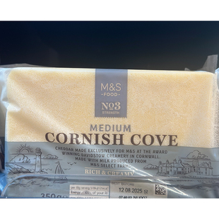 代购进口正品 M&S/英国玛莎康沃尔中浓味车打芝士 cheddar 350克