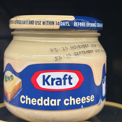 代购南非产 KRAFT/卡夫车打芝士酱 cheddar cheese 250克