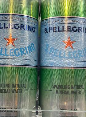 代购正品意大利进口SAN PELLEGRINO/圣培露有汽天然矿泉水/有气水
