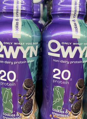 美国进口 OWYN植物蛋白营养饮品 曲奇&creamless味 355毫升*6瓶