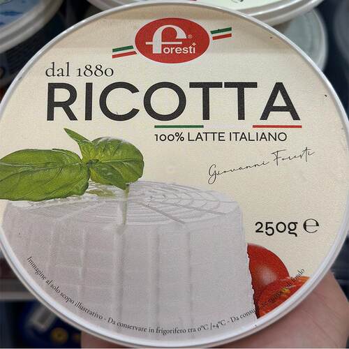 代购正品 意大利进口 FORESTI瑞可达起司芝士 ricotta 250克