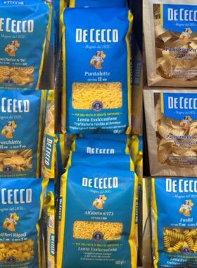 代购 意大利进口 DE CECCO意粉/通心粉/宽面/阔条面等多款 500克