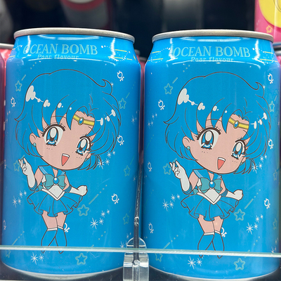 代购YHB OCEAN BOMB水梨风味气泡水 美少女战士 水野阿美