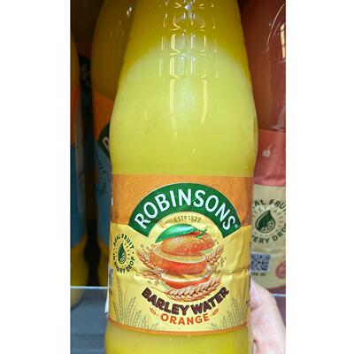 代购正品 美国进口 ROBINSONS/罗便臣浓缩薏米橙汁/薏仁橙汁 1升