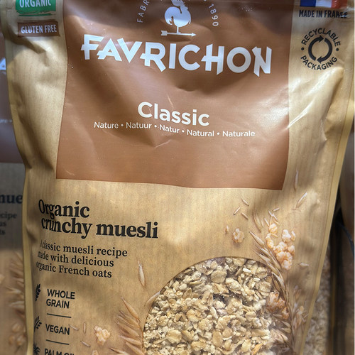 代购法国进口 FAVRICHON有机无麸质经典脆谷物早餐 375克
