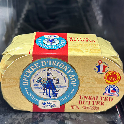 代购法国进口 ISIGNY无加盐牛油 unsalted butter 250克