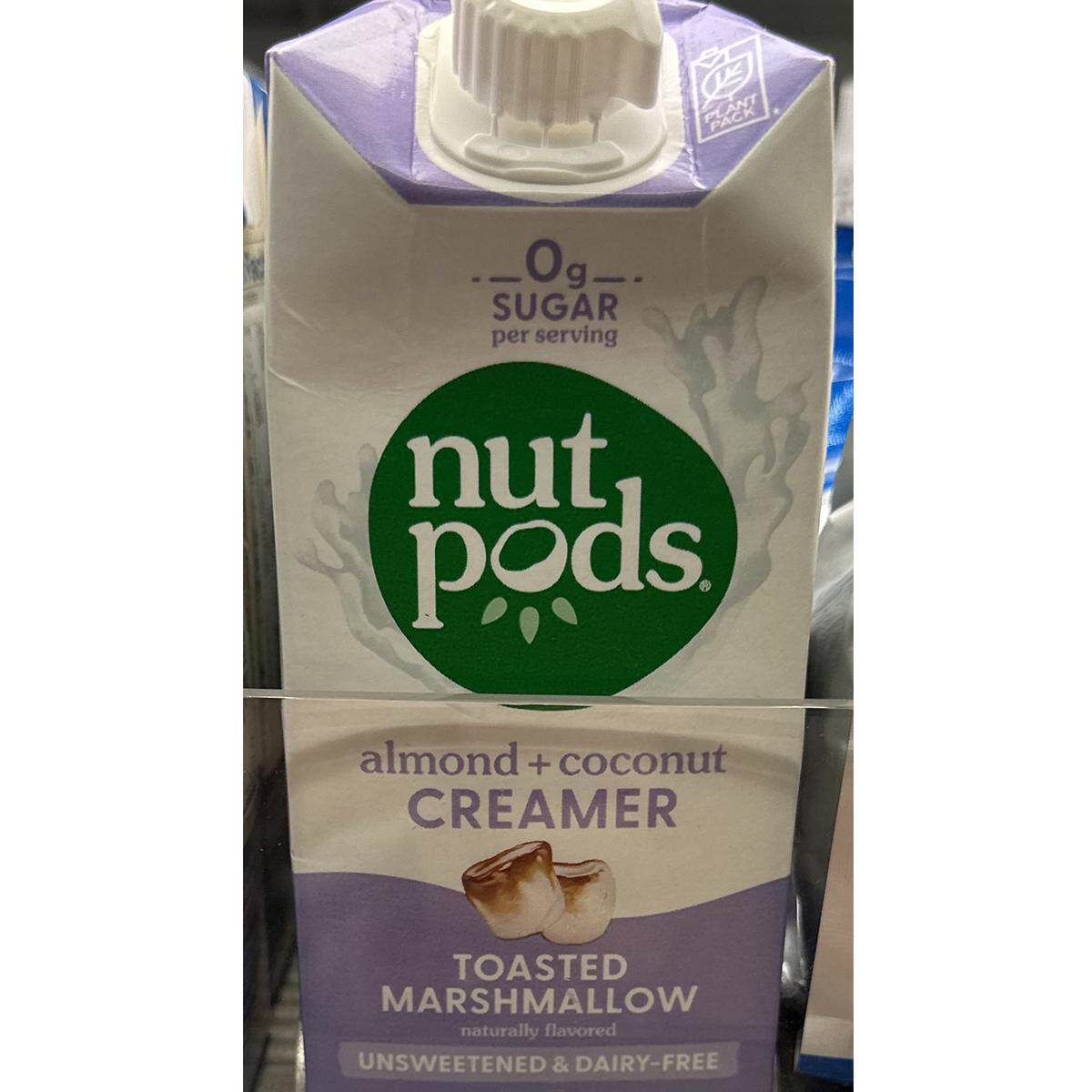 代购正品 美国进口 NUTPODS无糖无奶杏仁椰子咖啡奶精 烤棉花糖味