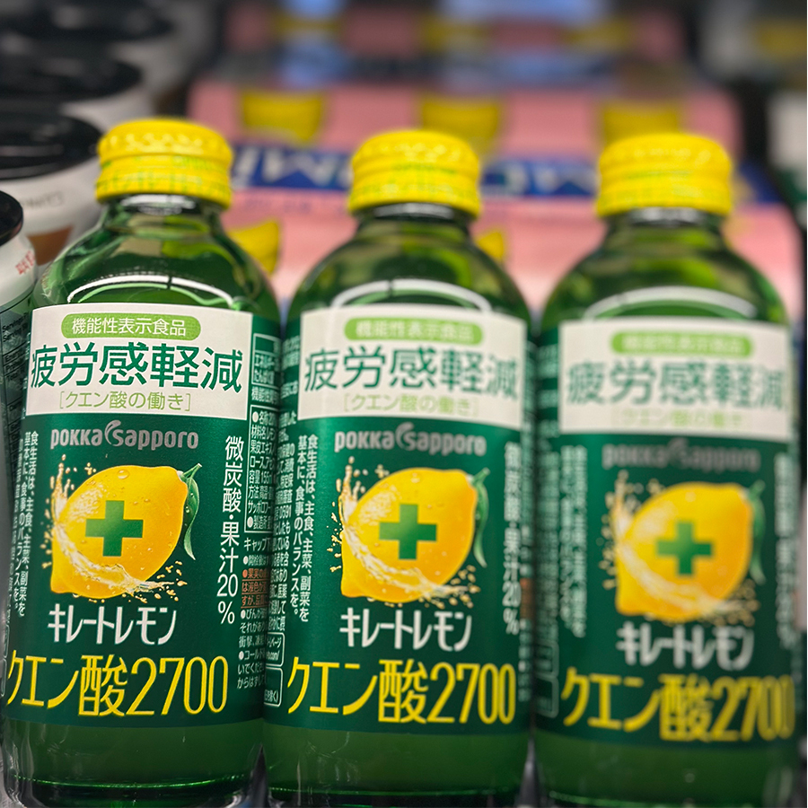 代购日本进口 POKKA&SAPPORO柠檬酸2700抗疲劳饮料 150毫升*6瓶
