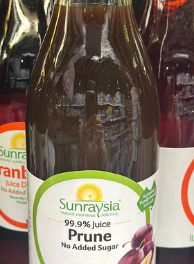 代购澳大利亚进口 Sunraysia/光之果西梅汁/果汁 玻璃瓶装 1升