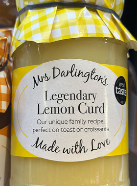 代购英国进口 MRS DARLINGTON'S柠檬酱 Lemon curd 320克