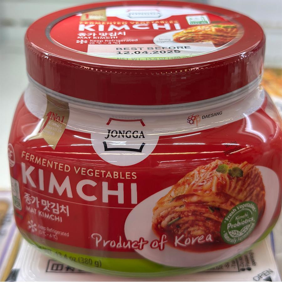 代购韩国进口 JONGGA宗家府切件泡菜 塑料瓶装 新配方 380克