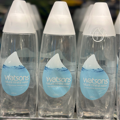 代购正品 WATSON'S/屈臣氏天然矿泉水/饮用水 420毫升*6瓶