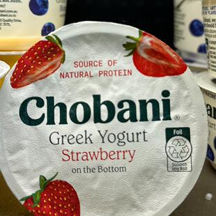代购正品 美国进口 CHOBANI草莓士多啤梨味希腊乳酪 脂肪量低于5%