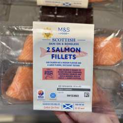 代购正品 英国进口 M&S/玛莎食品苏格兰三文鱼柳/三文鱼 两块240G