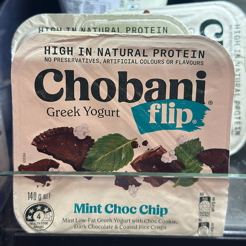 代购澳大利亚进口 CHOBANI薄荷乳酪酸奶朱古力巧克力脆 140克*3个