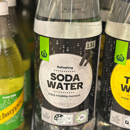 代购新西兰进口 WOOLWORTHS苏打水/梳打水 soda water 1.5升