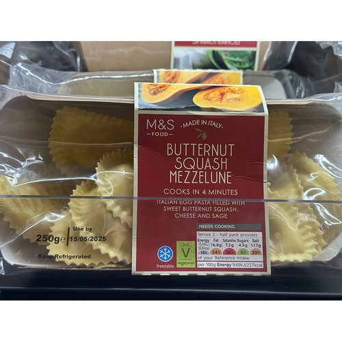 代购意大利产 M&S/英国玛莎冬南瓜意大利云吞/馄炖 250克