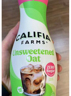 代购正品美国进口CALIFIA FARMS燕麦奶植物奶精无糖牛奶咖啡750ML