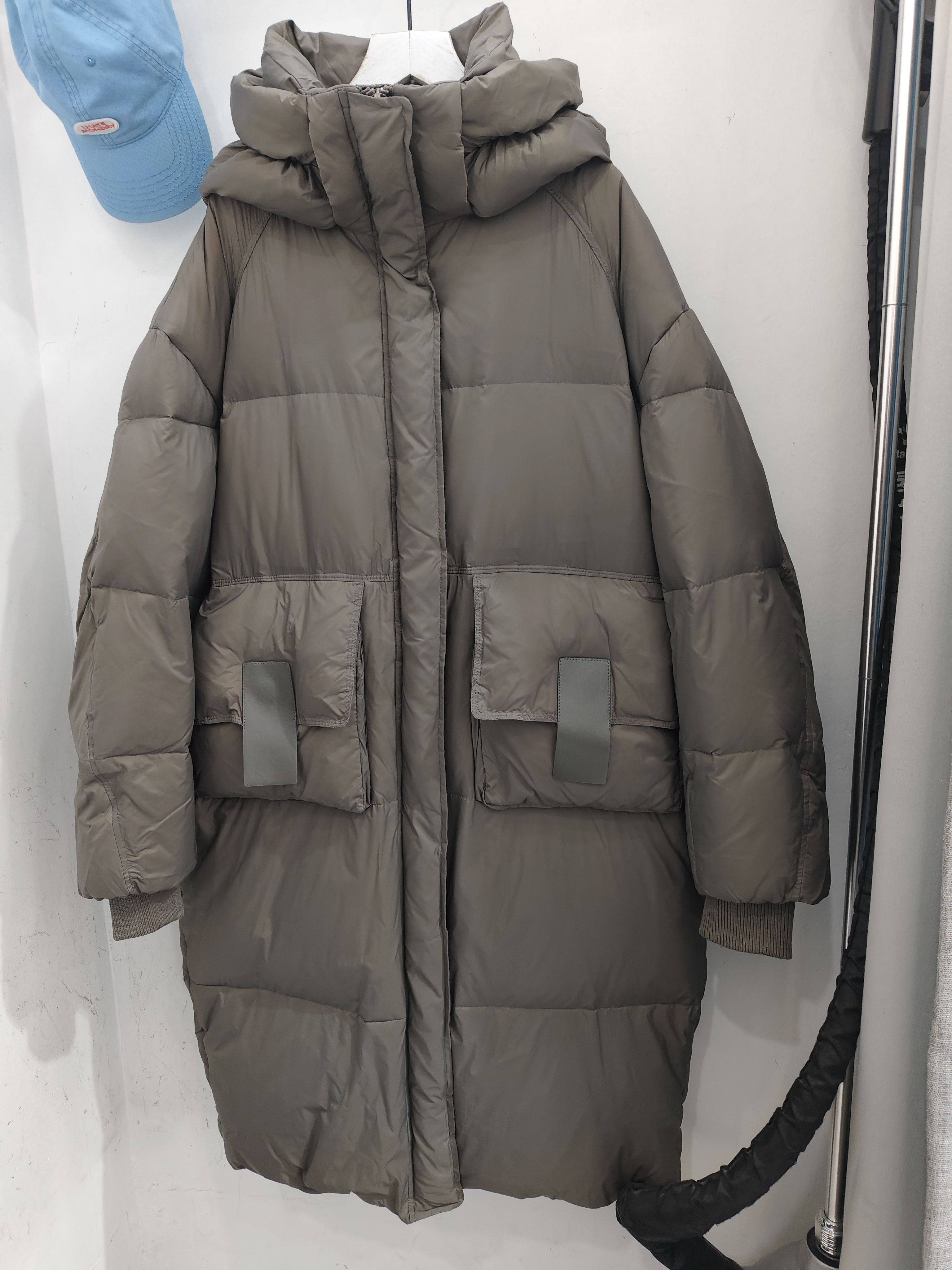 捡漏羽绒服女长款过膝韩版加厚宽松新款白鸭绒面包服外套