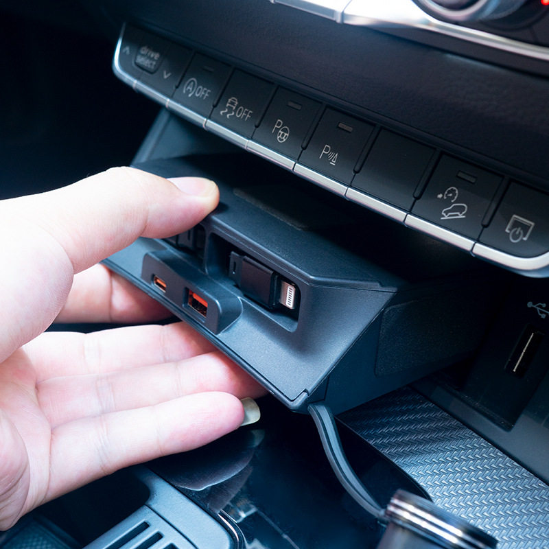 适用于奥迪Q5L中控拓展坞车载充电器超级快充伸缩线改装配件内饰,汽车用品/电子/清洗/改装,车载充电器,淘宝优惠券,粉丝福利购,淘宝优惠卷