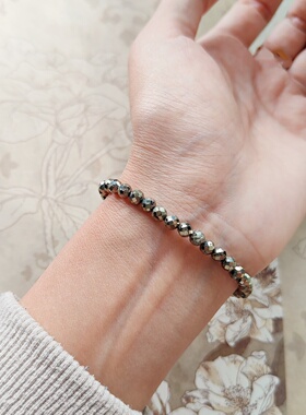 虞山原创复古个性黄铁矿石手链