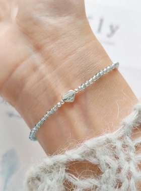 清新夏日海蓝托帕石迷你手串