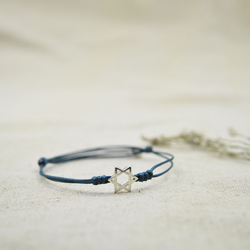 原创幸运925纯银六芒星许愿清新闺蜜守护编织文艺可调节女手绳链,饰品/流行首饰/时尚饰品新,手链,淘宝优惠券,粉丝福利购,淘宝优惠卷