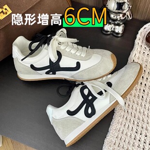 阿甘鞋 内增高6cm小个子德训鞋 轻便透气运动休闲鞋 秋季 女2025新款