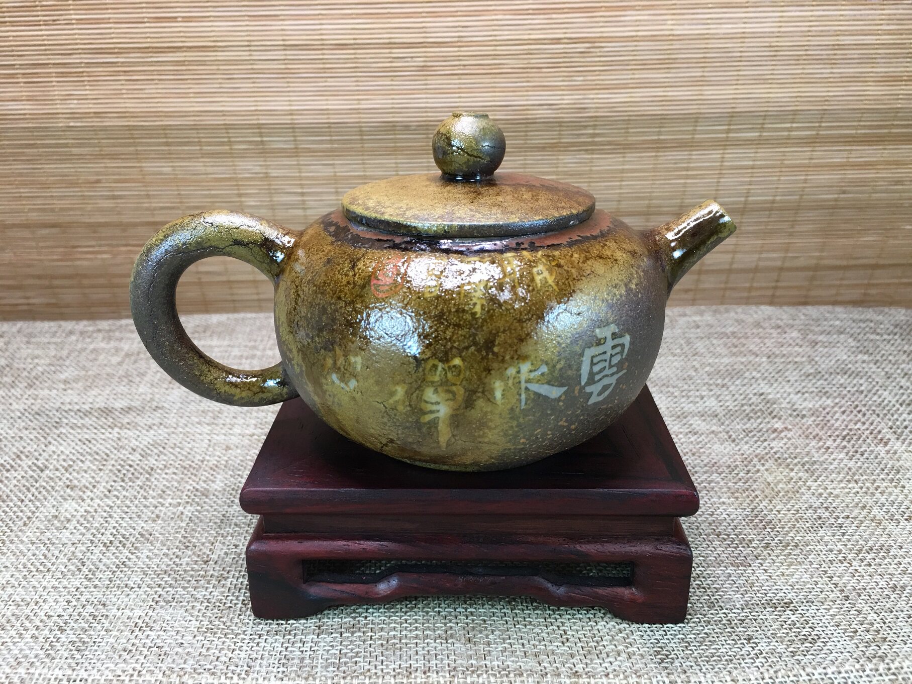 一物一拍 云南建水紫陶柴烧茶壶 功夫茶具名家马行云大师纯全手工