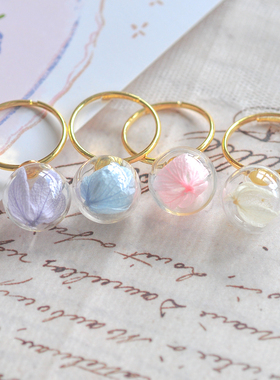 永生花手工戒指戒圈RanRan小众