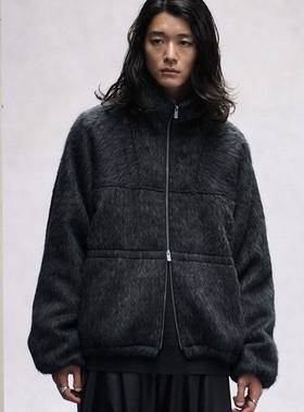 东京胖黄瓜日本代购 WYM LIDNM 毛面夹克外套 WYjk1073