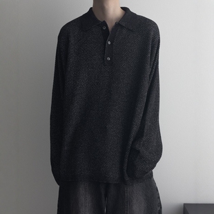 remer polo POLO衫 RR00000103 knit 长袖 yarn dual loose shirt