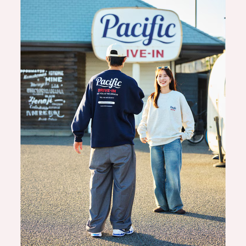 Pacific DRIVE-IN x FREAK'S STORE 印花卫衣男女款 24AW 0871