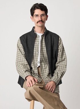 【5折】Steven Alan 纯羊毛拉链针织背心 男款 0022