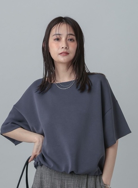 日本代购 GLOBAL WORK / MATINEE LINE 女款 抽绳短袖T恤 678447