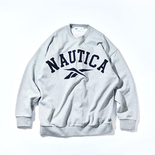 25秋冬 Reebok x NAUTICA 重磅刺绣宽松圆领卫衣 男款