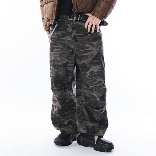 东京胖黄瓜日本代购 SHORT ROUND 迷彩军事休闲裤 SH25AW10-M0002